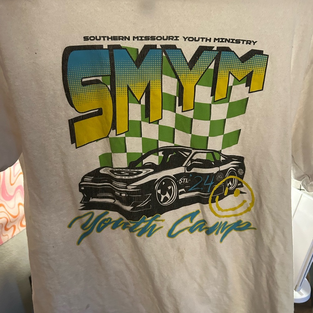 Gildan White and Green Short Sleeve Tees with Graphic Design